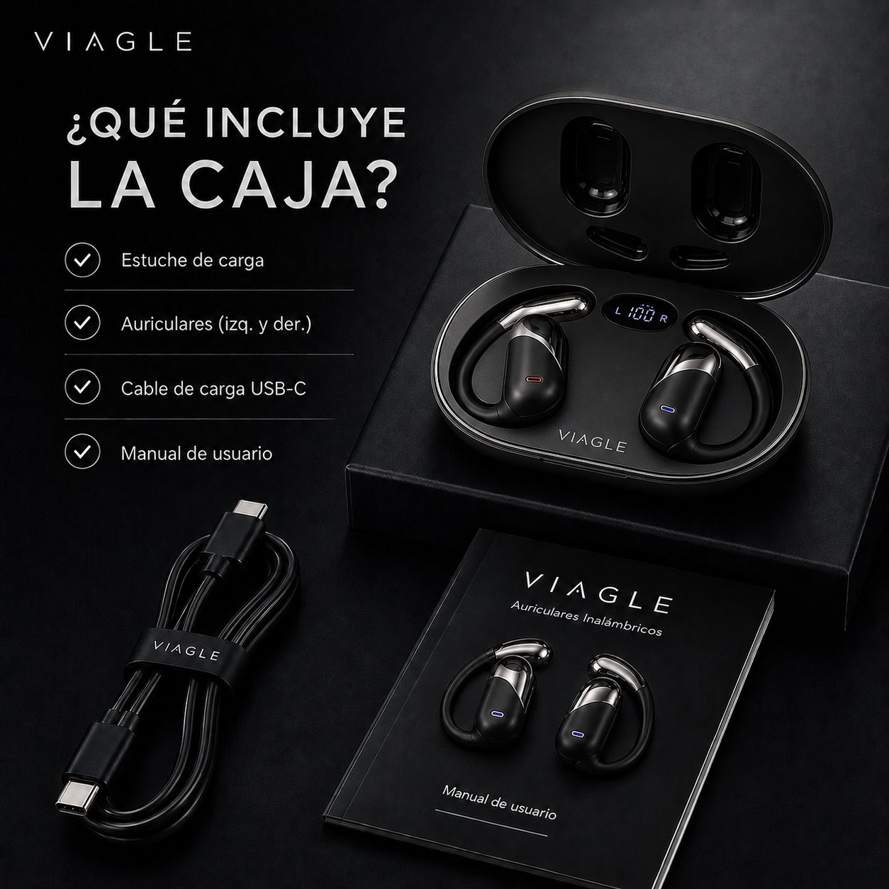 Auriculares Traductores Viagle Tiempo Real Bluetooth +100 idiomas